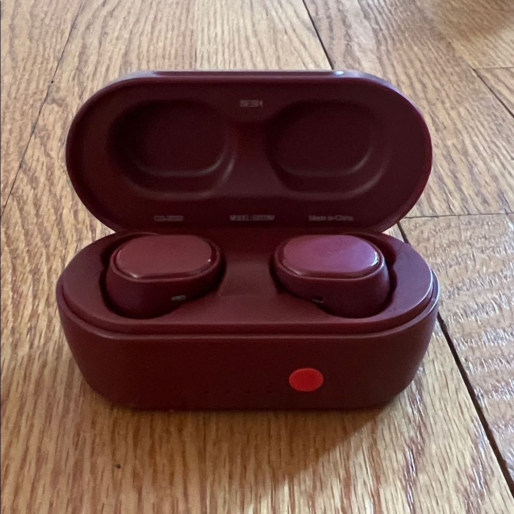 Skullcandy Deep Red Wireless Earbuds